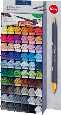 Poza cu MODUL ACRILIC 300 BUC SKETCH MARKER 2 CAPETE GOLDFABER FABER-CASTELL