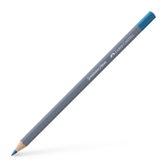 Poza cu CREION COLORAT AQUARELLE TURCOAZ COBALT 153 GOLDFABER FABER-CAST