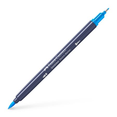 Poza cu SKETCH MARKER 2 CAPETE ALBASTRU AZUR 449 GOLDFABER FABER-CASTELL