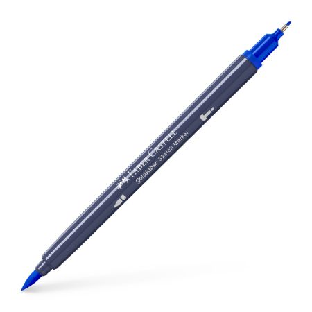 Poza cu SKETCH MARKER 2 CAPETE ALBASTRU HELIU ROSCAT 151 GOLDFABER FABER-CASTELL