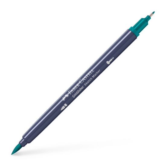 Poza cu SKETCH MARKER 2 CAPETE VERDE COBALT INCHIS 313 GOLDFABER FABER-CASTELL