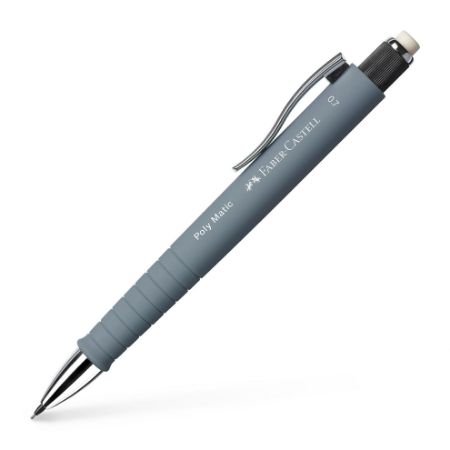 Poza cu CREION MECANIC 0.7MM POLY MATIC GRI FABER-CASTELL