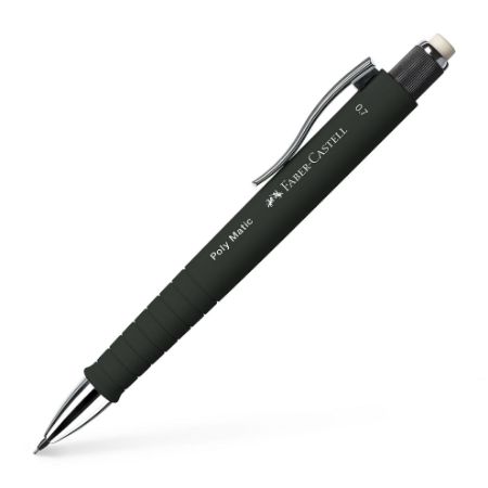 Poza cu CREION MECANIC 0.7MM POLY MATIC NEGRU FABER-CASTELL