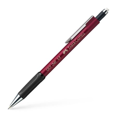Poza cu CREION MECANIC 0.7MM ROSU GRIP 1347 FABER-CASTELL