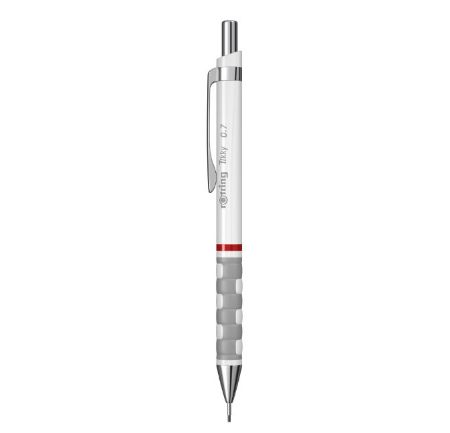 Poza cu CREION MECANIC 0.7MM TIKKY 3 ALB ROTRING