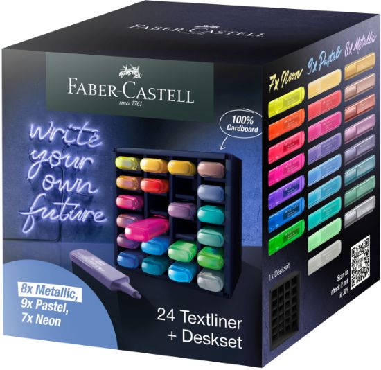 Poza cu SET BIROU 24 BUC TEXTMARKER 46 FABER-CASTELL