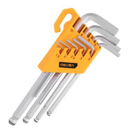 Poza cu SET 9 BUC CHEI IMBUS CAP SFERIC 1.5-10 MM DELI