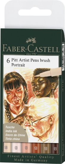 Poza cu PITT ARTIST PEN SET 6 BUC PORTRET FABER-CASTELL
