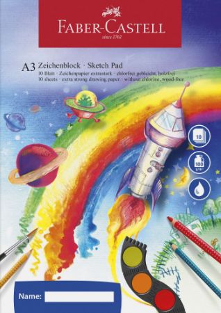 Poza cu BLOC DESEN A3 10 FILE 100G/MP FABER-CASTELL