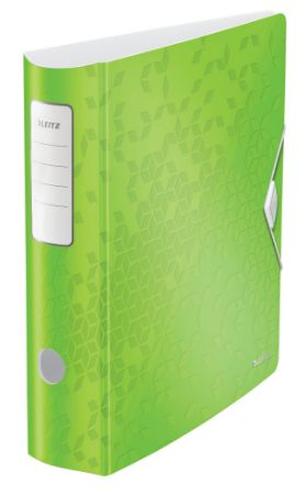Poza cu BIBLIORAFT PLASTIFIAT 8.2 CM 180GRADE VERDE ACTIVE WOW LEITZ
