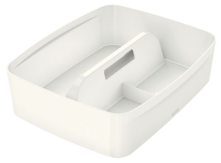 Poza cu TAVITA ORGANIZER ALBA MARE CU MANER MYBOX LEITZ