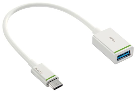 Poza cu CABLU ADAPTOR USB 15CM ALB COMPLETE LEITZ