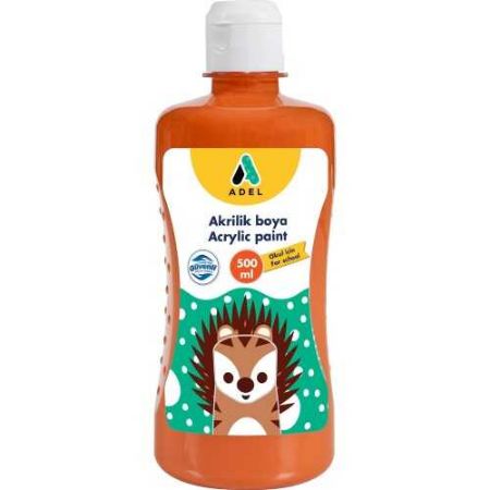 Poza cu CULOARE ACRILIC PORTOCALIE 500 ML ADEL