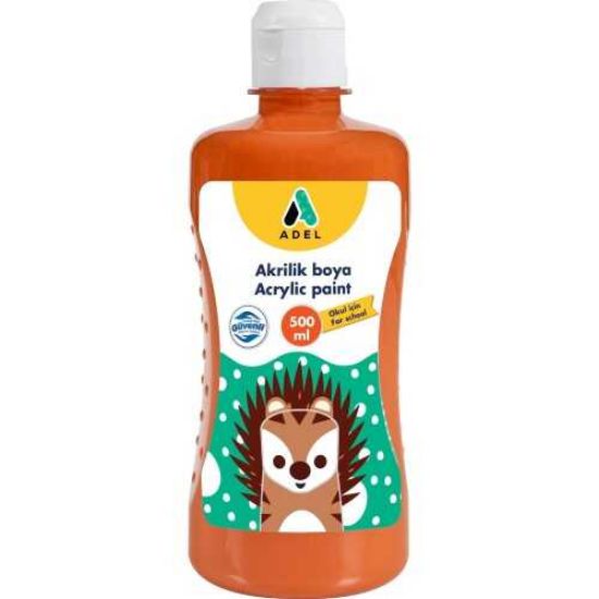 Poza cu CULOARE ACRILIC PORTOCALIE 500 ML ADEL