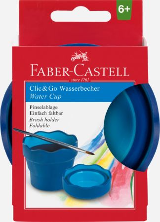 Poza cu CUTIE APA CLICK-GO ALBASTRA FABER-CASTELL