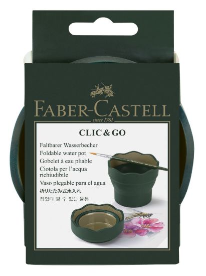Poza cu CUTIE APA CLICK-GO VERDE FABER-CASTELL