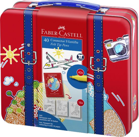 Poza cu CARIOCA 40 CULORI CONNECTOR VALIZA FABER-CASTELL