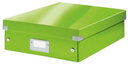 Poza cu CUTIE ORGANIZER MEDIE VERDE CLICK&STORE LEITZ