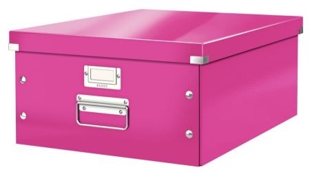 Poza cu CUTIE DEPOZITARE MARE ROZ CLICK&STORE LEITZ