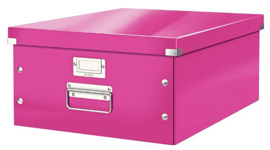 Poza cu CUTIE DEPOZITARE MARE ROZ CLICK&STORE LEITZ