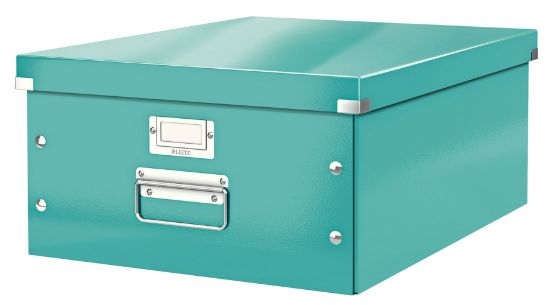 Poza cu CUTIE DEPOZITARE MARE TURCOAZ CLICK&STORE LEITZ