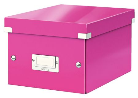 Poza cu CUTIE DEPOZITARE MICA ROZ CLICK&STORE LEITZ