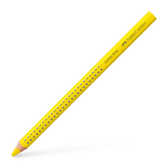Poza cu CREION COLORAT GALBEN JUMBO GRIP FABER-CASTELL