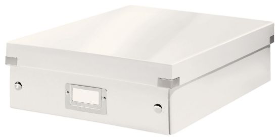 Poza cu CUTIE ORGANIZER MEDIE ALBA CLICK&STORE LEITZ