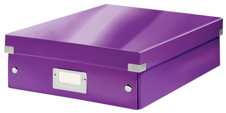 Poza cu CUTIE ORGANIZER MEDIE MOV CLICK&STORE LEITZ