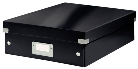 Poza cu CUTIE ORGANIZER MEDIE NEAGRA CLICK&STORE LEITZ