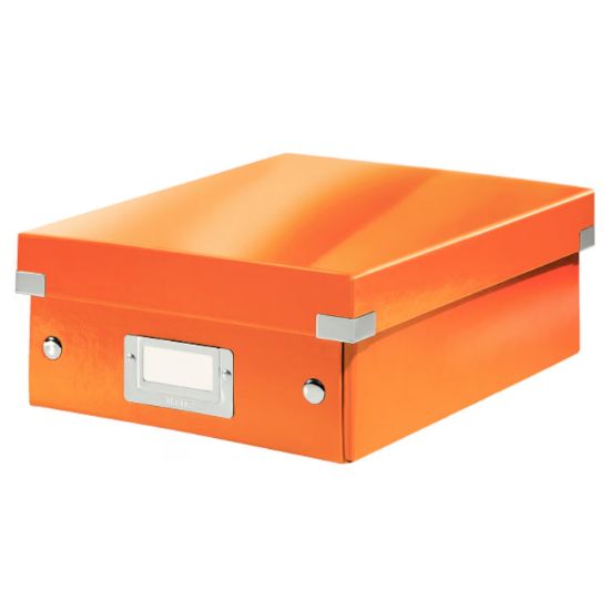 Poza cu CUTIE ORGANIZER MICA PORTOCALIE CLICK & STORE LEITZ
