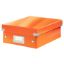 Poza cu CUTIE ORGANIZER MICA PORTOCALIE CLICK & STORE LEITZ