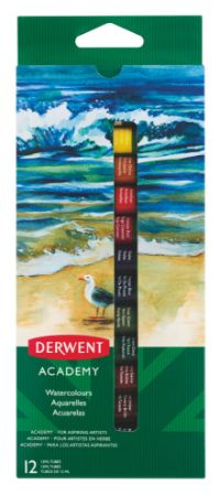 Poza cu TEMPERA 12 CULORI 12 ML DERWENT ACADEMY