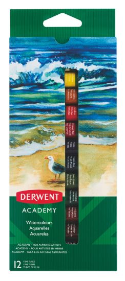 Poza cu TEMPERA 12 CULORI 12 ML DERWENT ACADEMY
