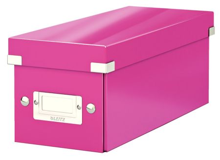 Poza cu CUTIE PENTRU CD-URI ROZ CLICK&STORE LEITZ