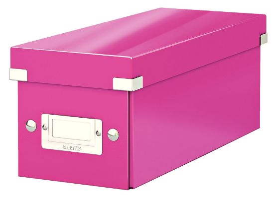 Poza cu CUTIE PENTRU CD-URI ROZ CLICK&STORE LEITZ