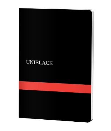 Poza cu CAIET A4 60 FILE DICTANDO 70G COPERTA PP ROSIE UNIBLACK PIGNA