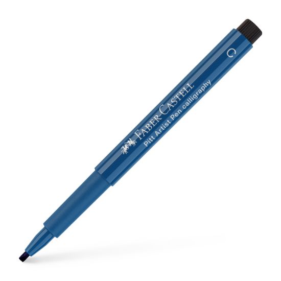 Poza cu PITT ARTIST PEN CALIGRAFIC ALBASTRU INDIAN FABER-CASTELL