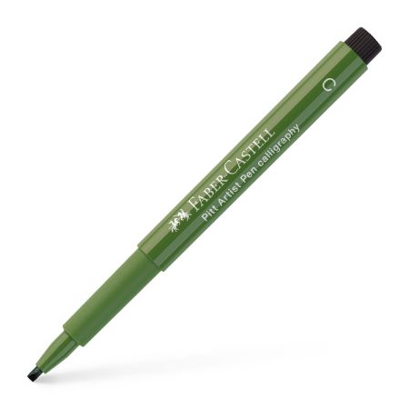 Poza cu PITT ARTIST PEN CALIGRAFIC VERDE CROM OPAC FABER-CASTELL