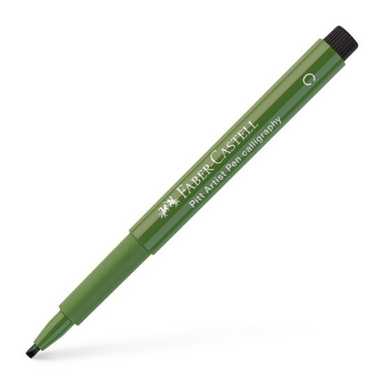 Poza cu PITT ARTIST PEN CALIGRAFIC VERDE CROM OPAC FABER-CASTELL