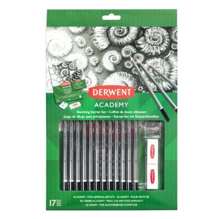 Poza cu SET CREIOANE GRAFIT 6B-5H PENTRU INCEPATORI DERWENT ACADEMY