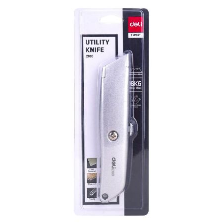 Poza cu CUTTER UTILITAR ALUMINIU LAMA MAGNETICA DELI