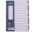 Poza cu SEPARATOARE INDEX PLASTIC 1-12 COLOR DELI