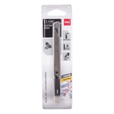 Poza cu CUTTER MIC METALIC LAMA IN UNGHI DE 30 GRADE DELI