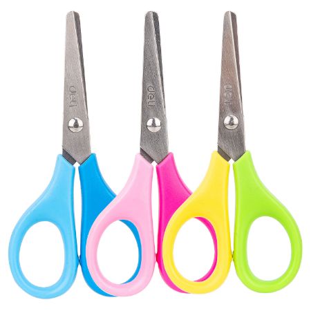 Poza cu FOARFECA SCOLARA 11.5 CM BICOLORA DELI