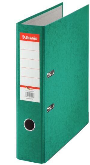 Poza cu BIBLIORAFT MARMORAT 7.5 CM VERDE RAINBOW ESSELTE