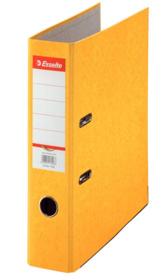 Poza cu BIBLIORAFT MARMORAT 7.5 CM GALBEN RAINBOW ESSELTE