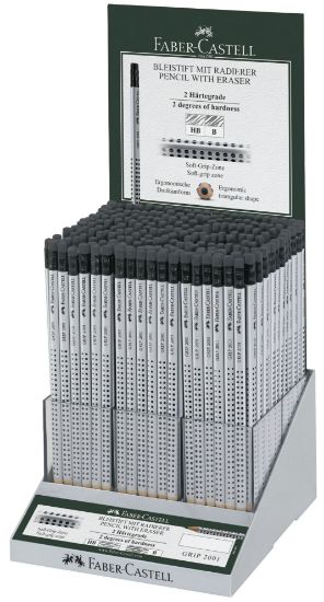 Poza cu DISPLAY 216 BUC CREION GRAFIT CU GUMA GRIP 2001 FABER-CASTELL