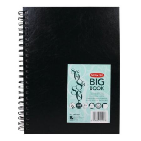 Poza cu CAIET SPIRA PENTRU SCHITE A4 86 FILE 110G COPERTA NEAGRA PROFESSIONAL DERWENT