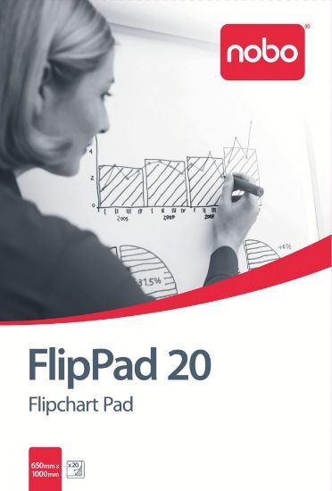 Poza cu HARTIE FLIPCHART 65*95.5 CM 60G 20 FILE NOBO